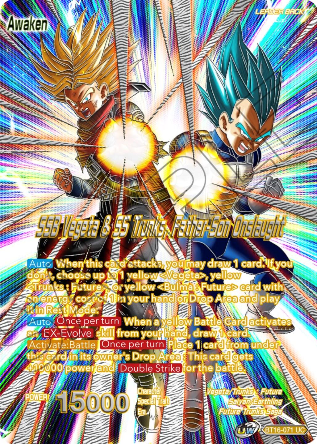 Trunks // SSB Vegeta & SS Trunks, Father-Son Onslaught BT16-071