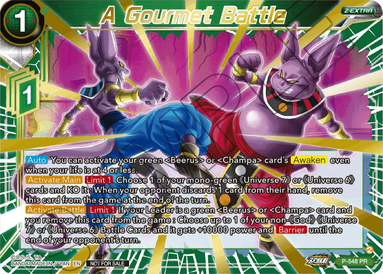 A Gourmet Battle P-548