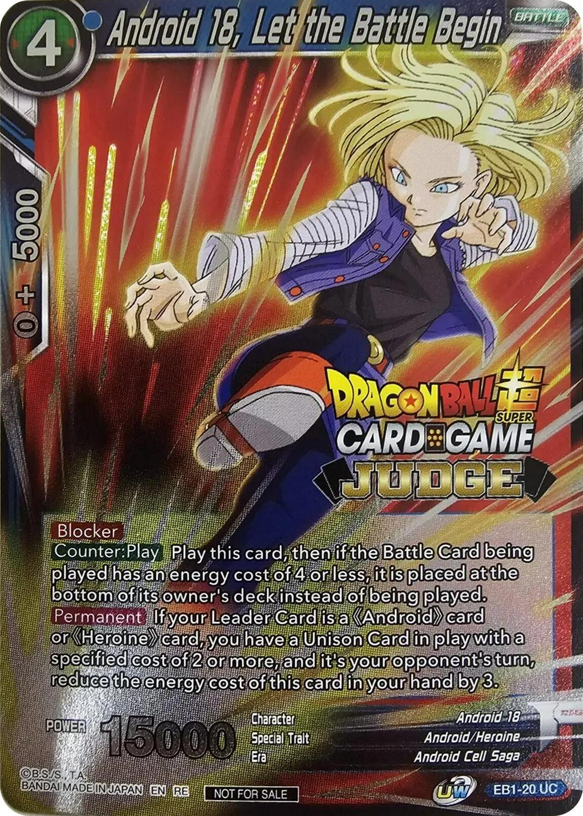 Android 18, Let the Battle Begin EB1-20