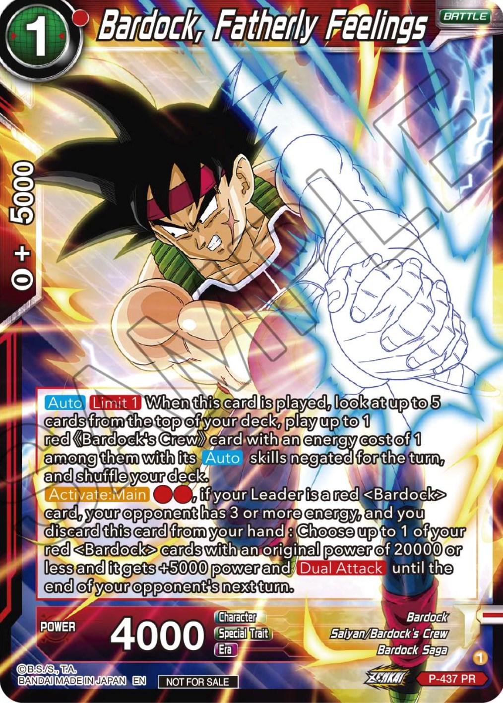 Bardock, Fatherly Feelings P-437