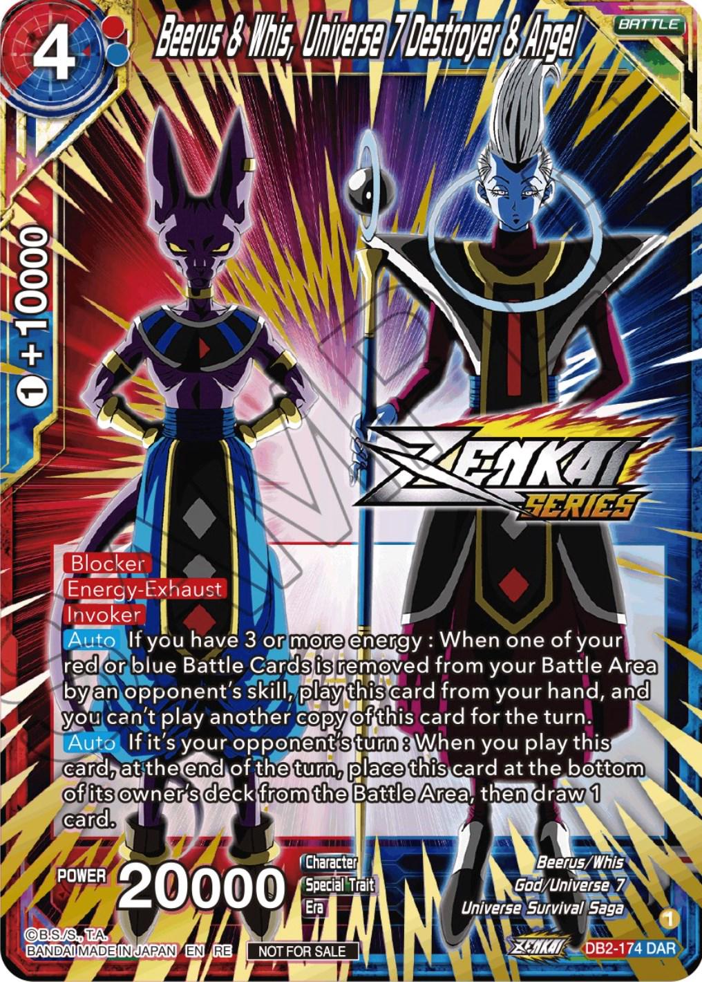 Beerus & Whis, Universe 7 Destroyer & Angel DB2-174
