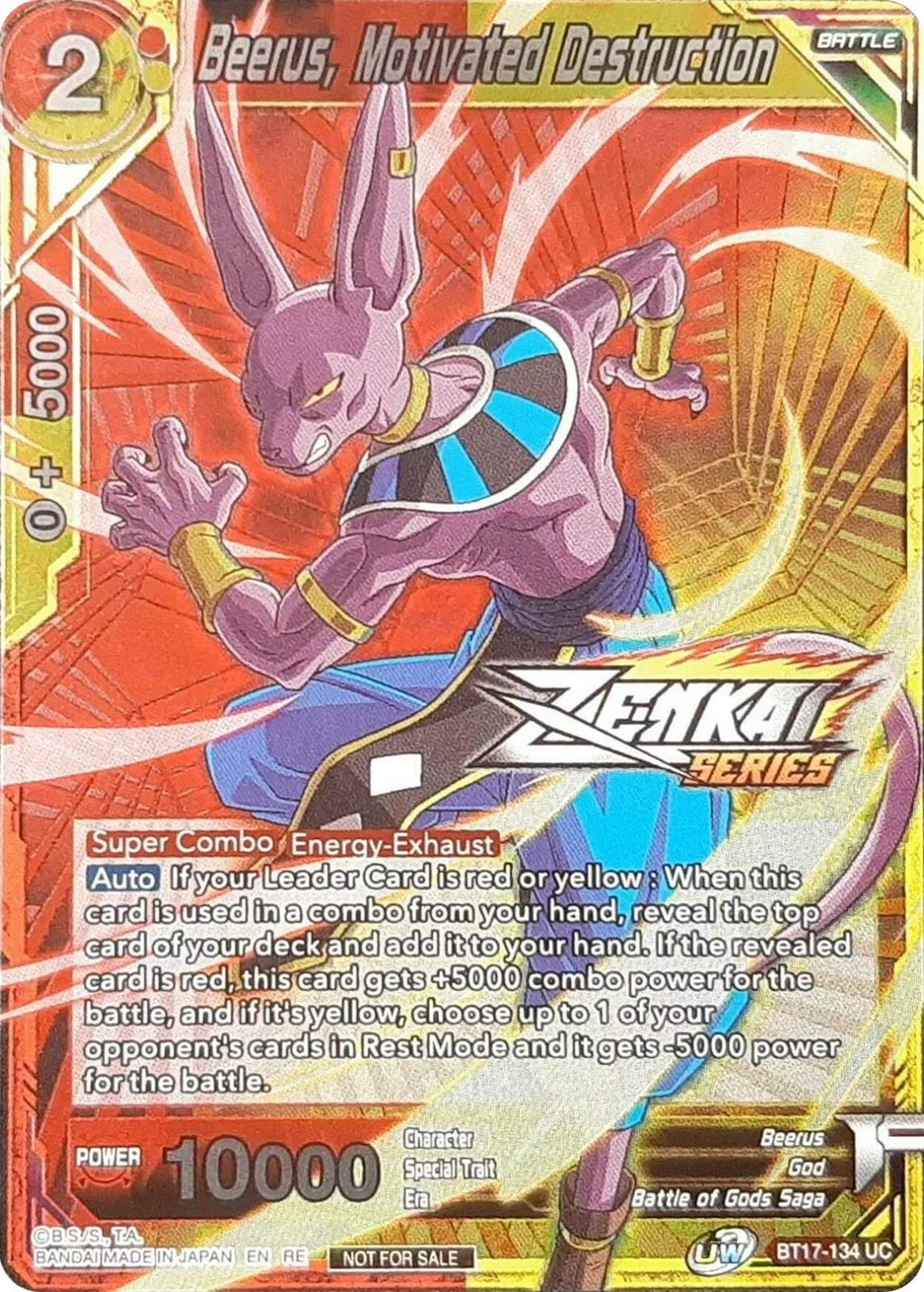 Beerus, Motivated Destruction BT17-134