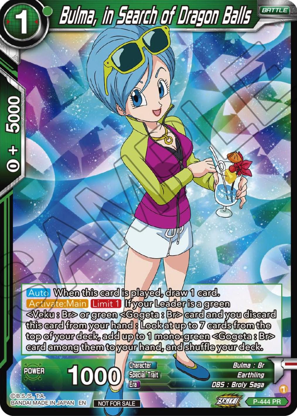 Bulma, In Search of Dragon Balls P-444