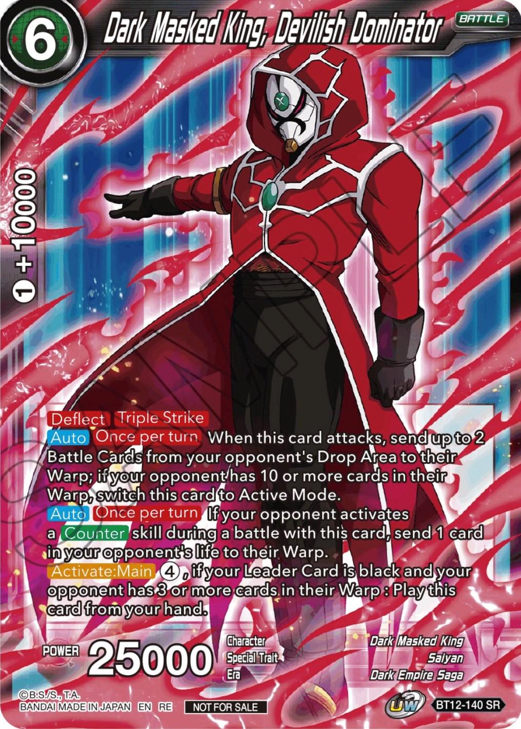 Dark Masked King, Devilish Dominator BT12-140