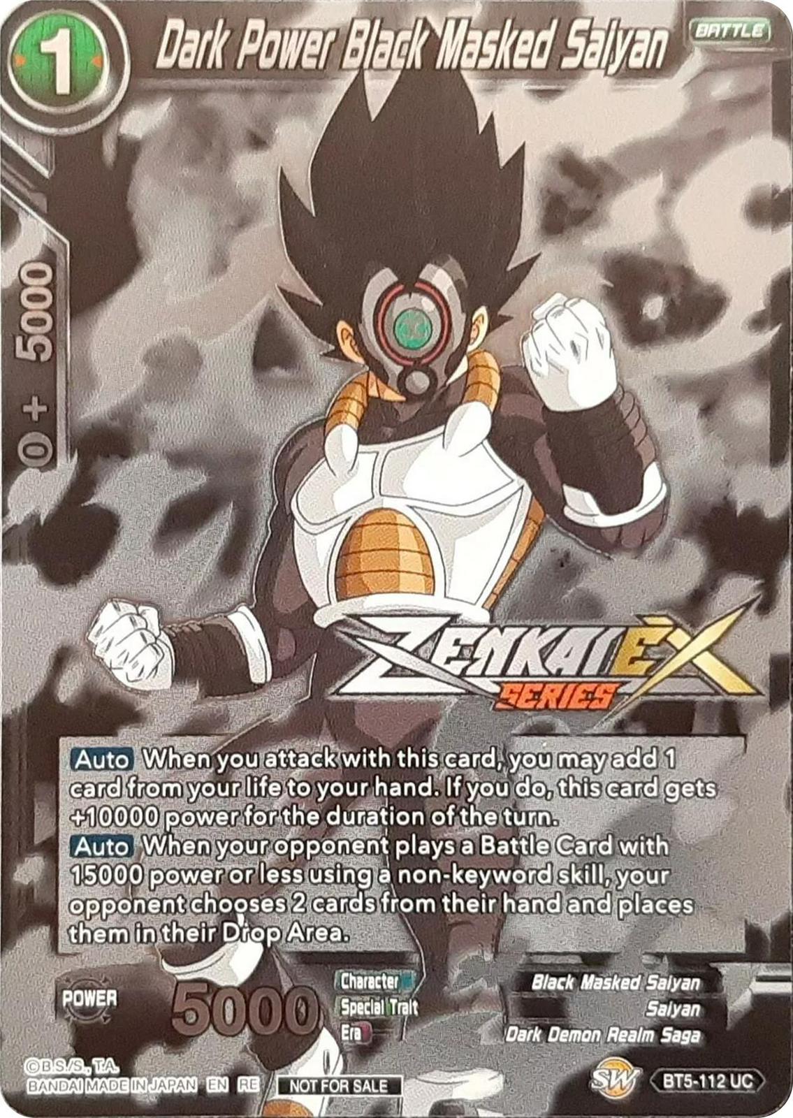 Dark Power Black Masked Saiyan BT5-112