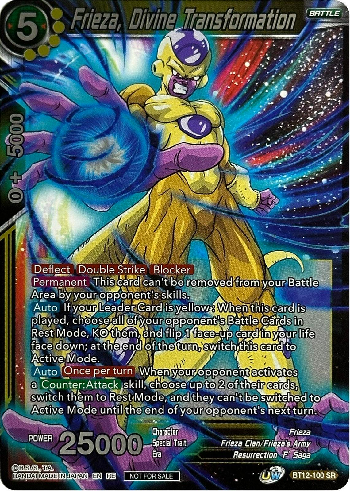 Frieza, Divine Transformation [Championship Selection Pack 2023 Vol.3 Foil] BT12-100