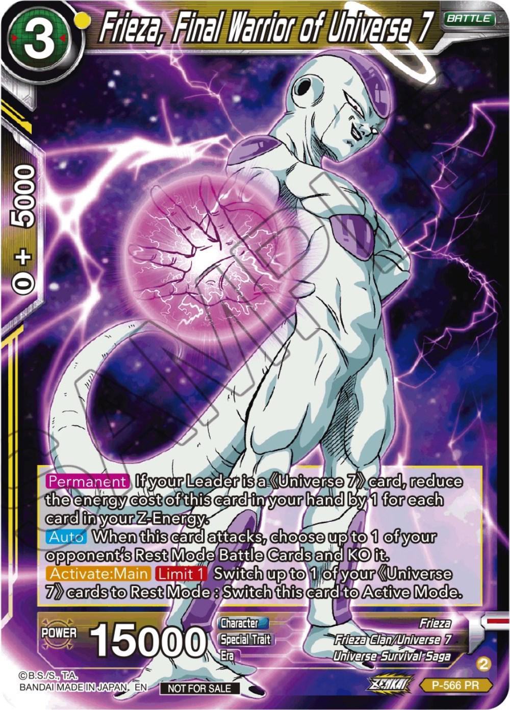Frieza, Final Warrior of Universe 7 P-566