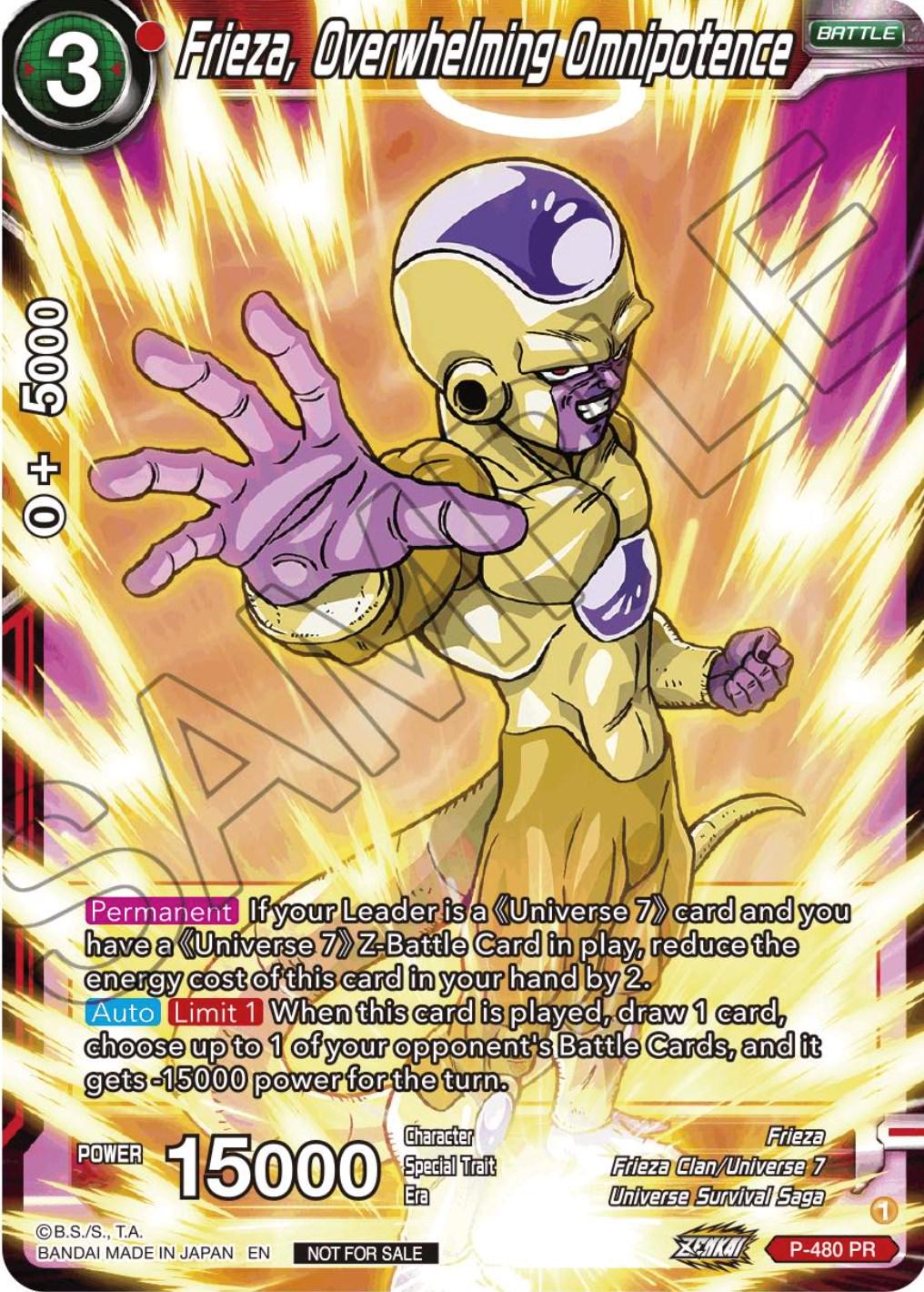 Frieza, Overwhelming Omnipotence P-480