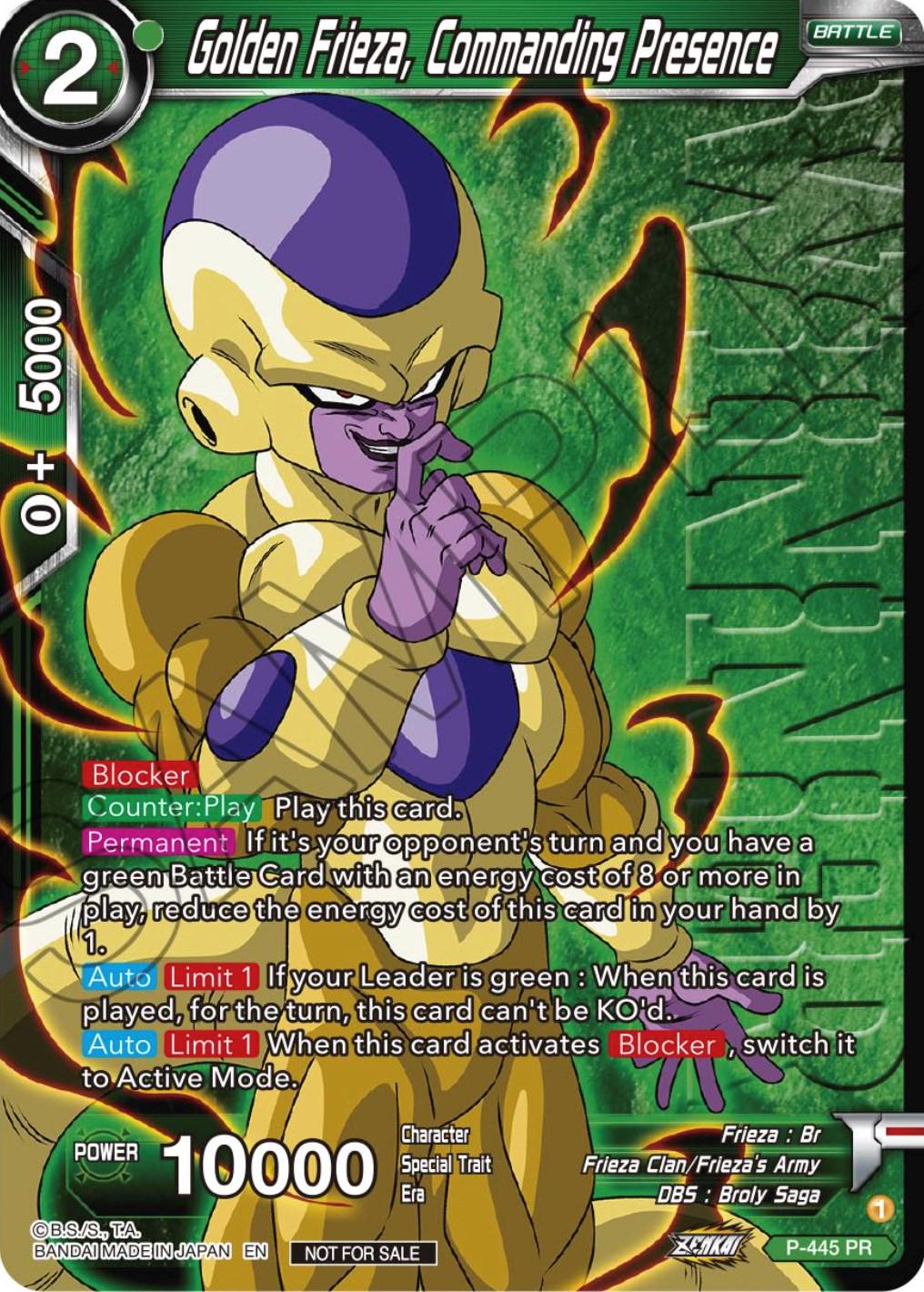 Golden Frieza, Commanding Presence [Winner] P-445