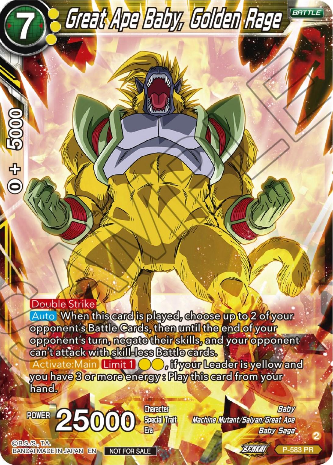 Great Ape Baby, Golden Rage P-583