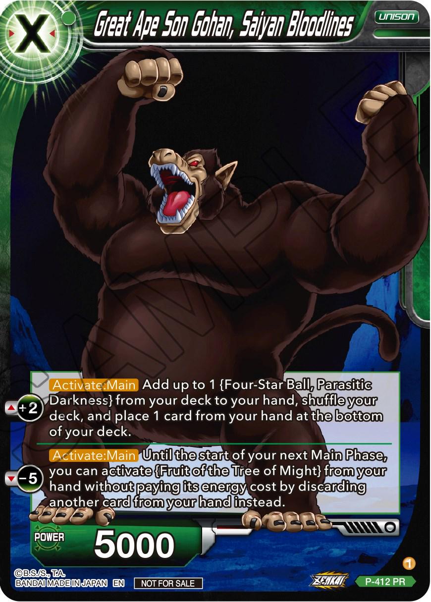 Great Ape Son Gohan, Saiyan Bloodlines P-412