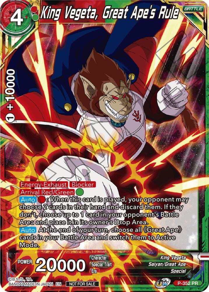 King Vegeta, Great Ape's Rule P-352