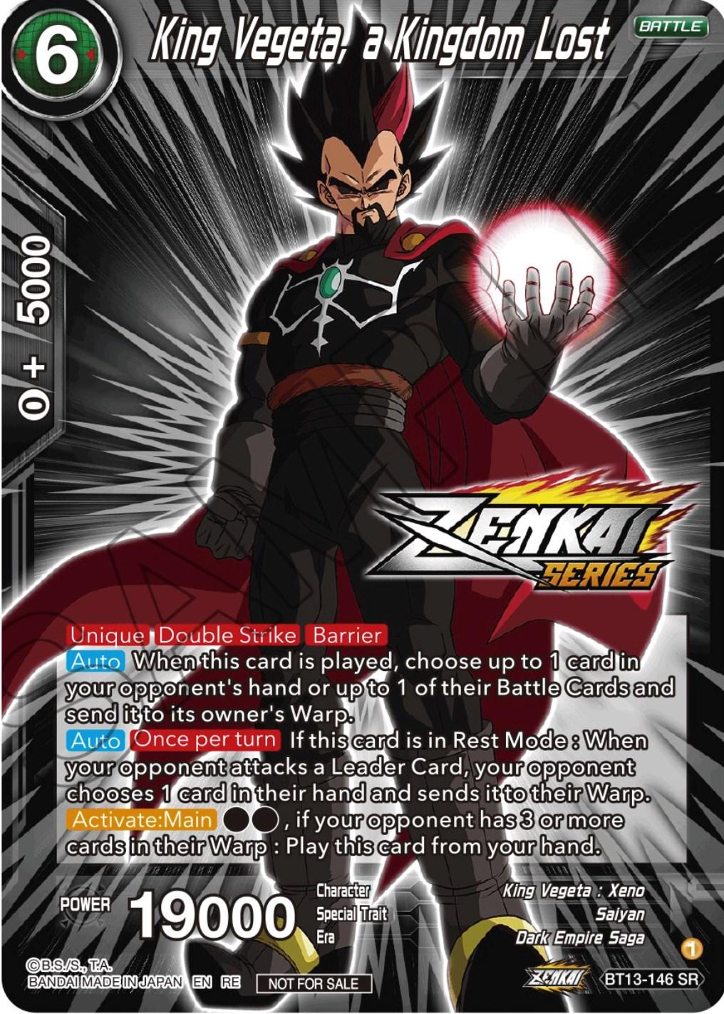King Vegeta, a Kingdom Lost BT13-146