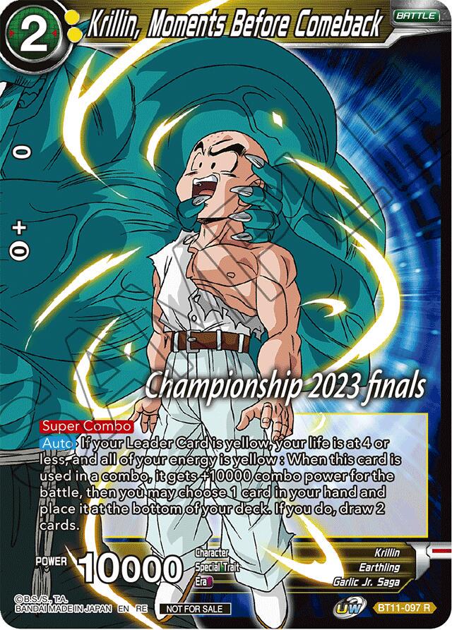 Krillin, Moments Before Comeback BT11-097