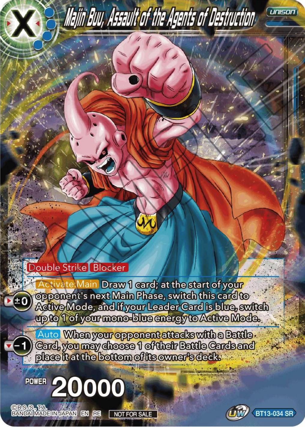 Majin Buu, Assault of the Agents of Destruction [Championship Selection Pack 2023 Vol.1 Foil] BT13-034