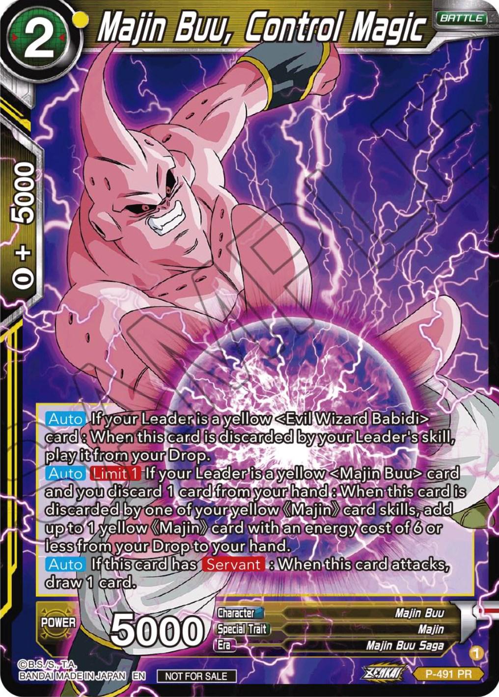 Majin Buu, Control Magic P-491