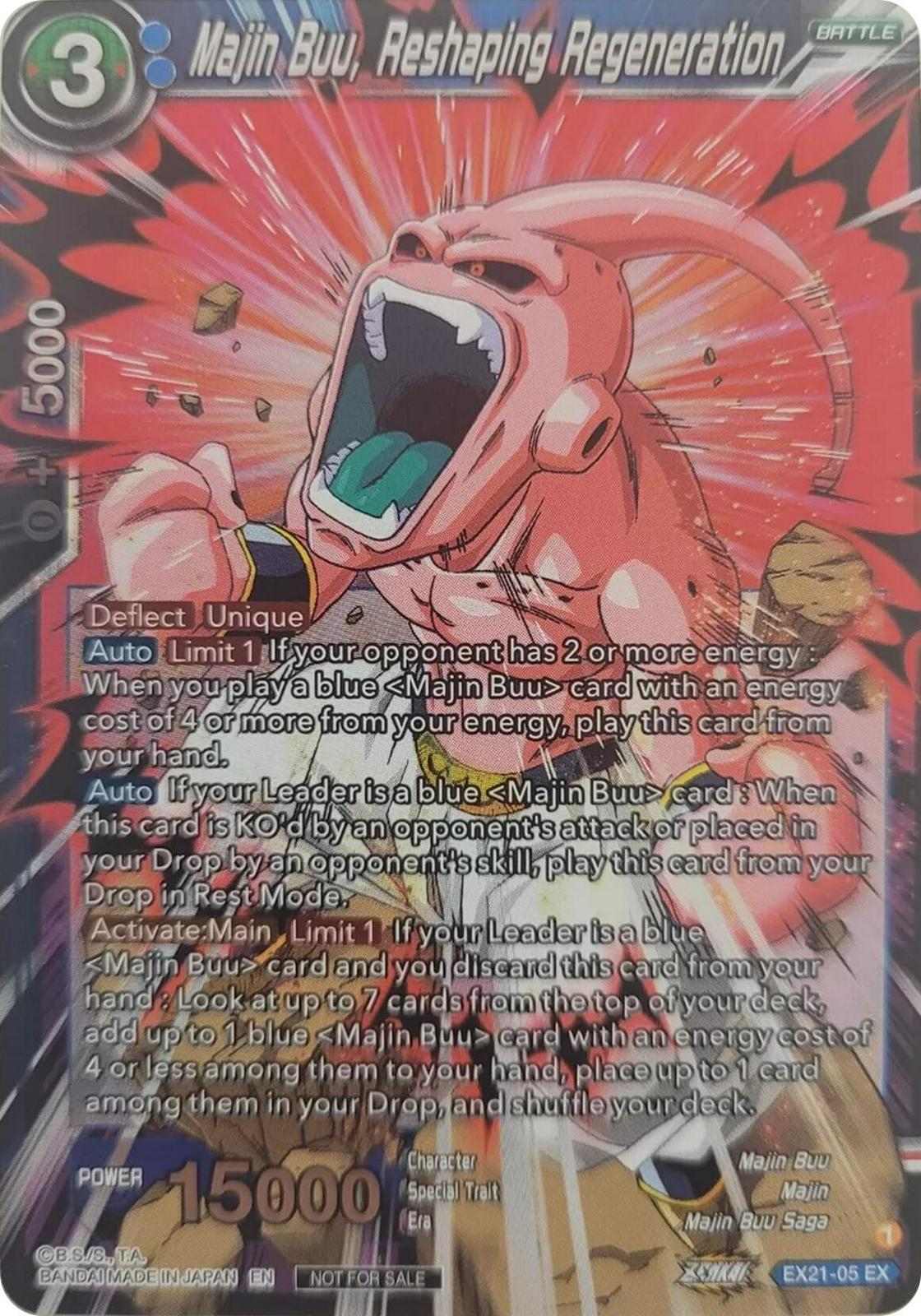 Majin Buu, Reshaping Regeneration EX21-05