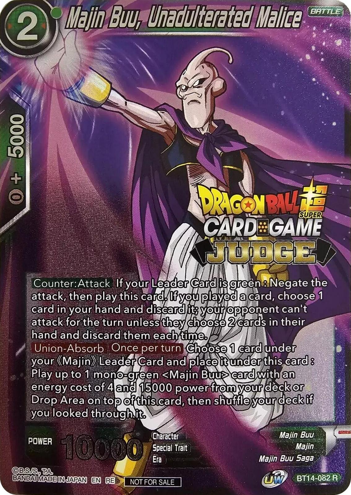 Majin Buu, Unadulterated Malice BT14-082