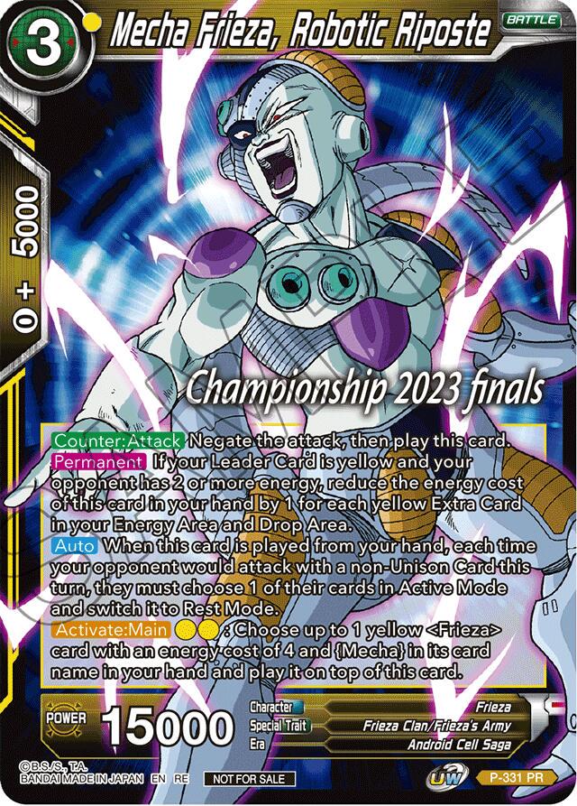Mecha Frieza, Robotic Riposte [2023 Championship Finals Celebration Pack Foil] P-331