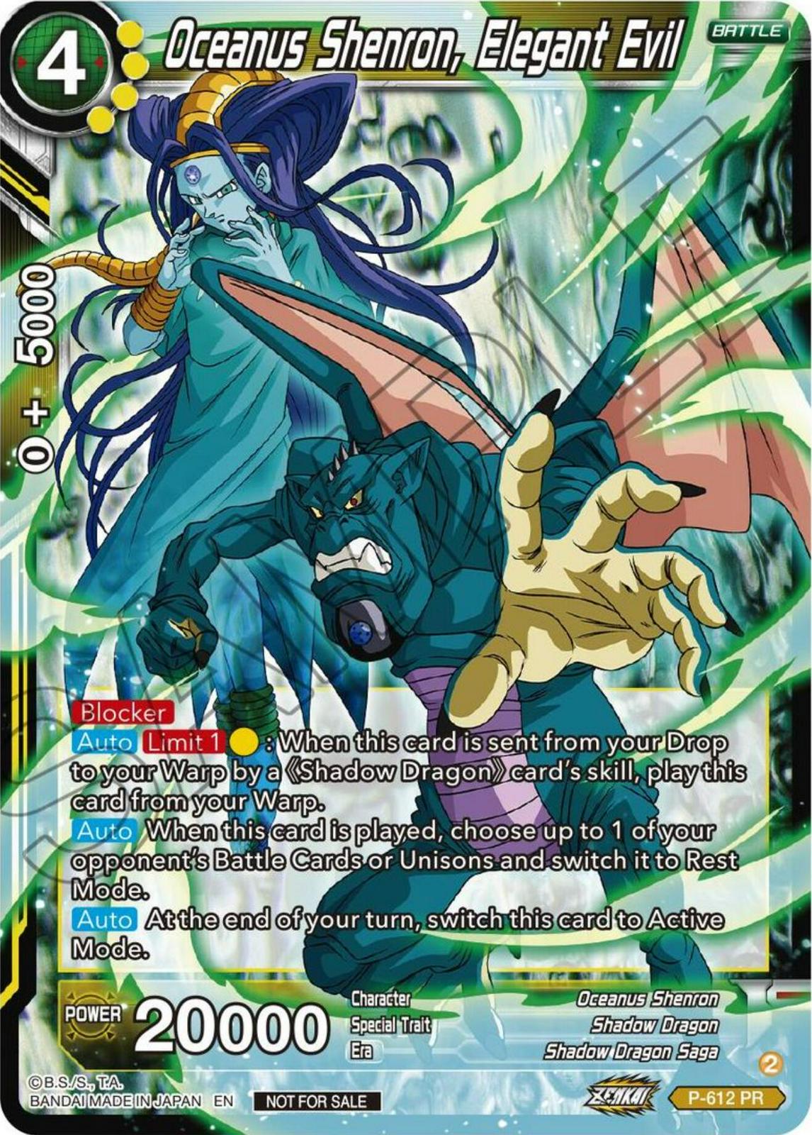 Oceanus Shenron, Elegant Evil P-612