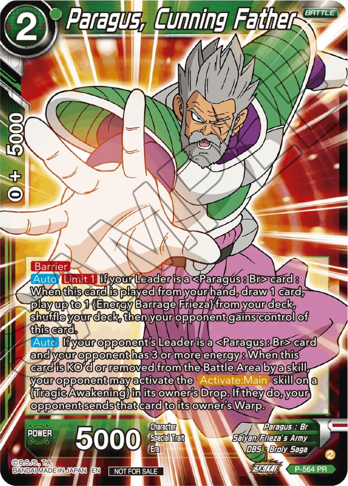 Paragus, Cunning Father P-564