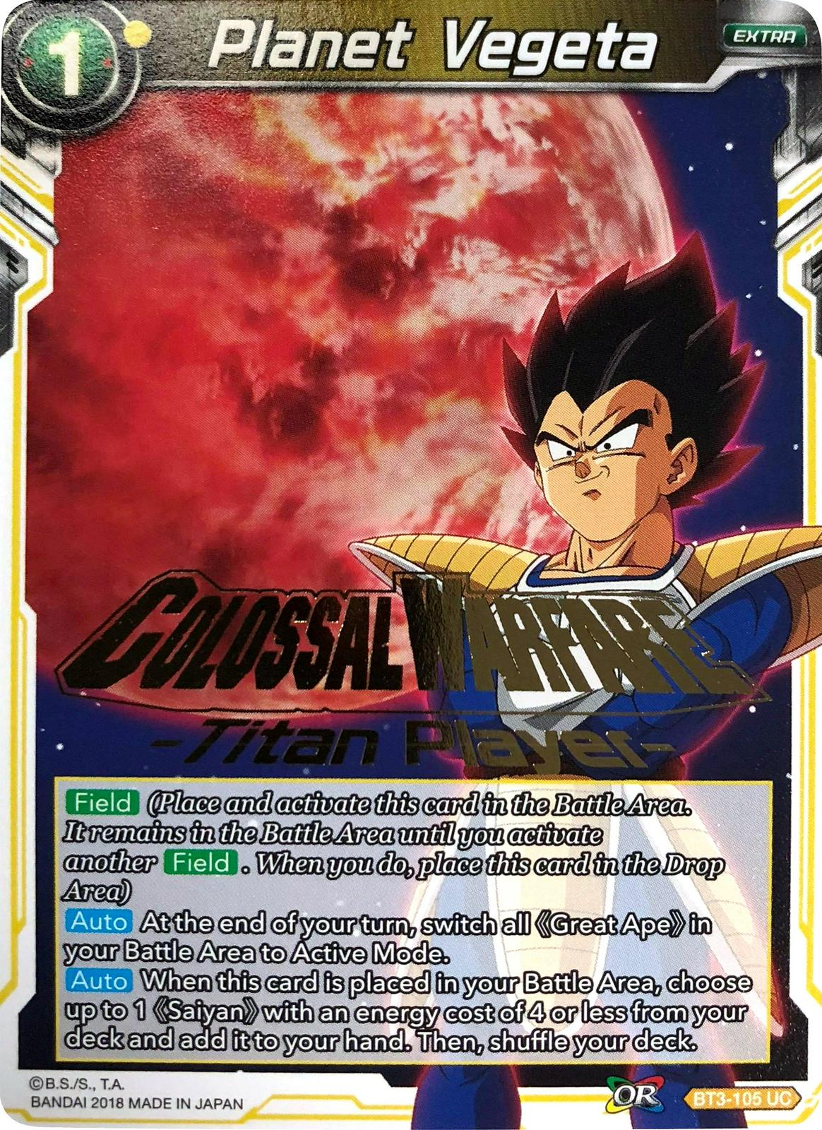 Planet Vegeta [Titan Player Stamped] BT3-105
