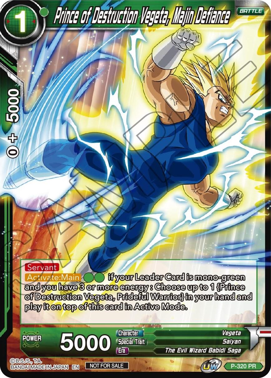 Prince of Destruction Vegeta, Majin Defiance P-320