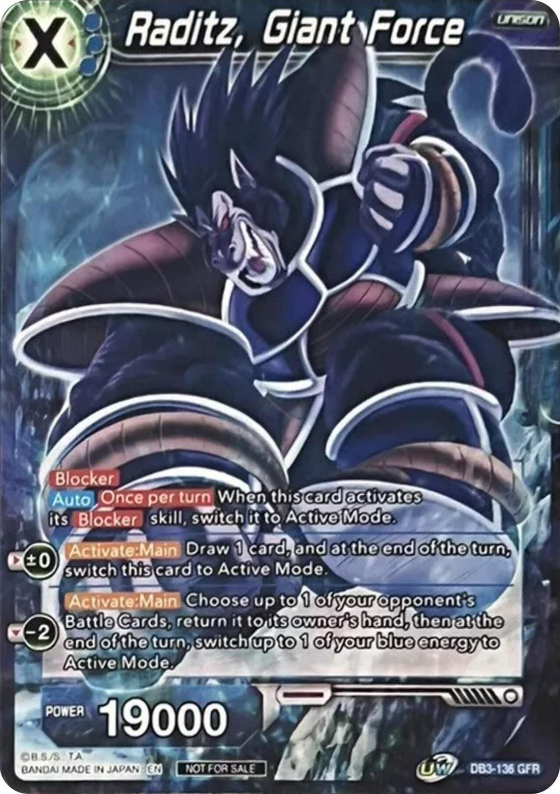 Raditz, Giant Force DB3-136