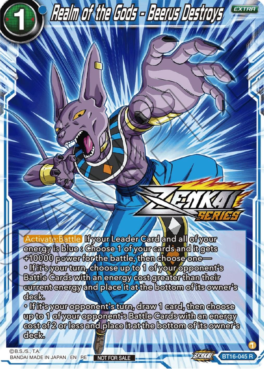 Realm of the Gods - Beerus Destroys BT16-045