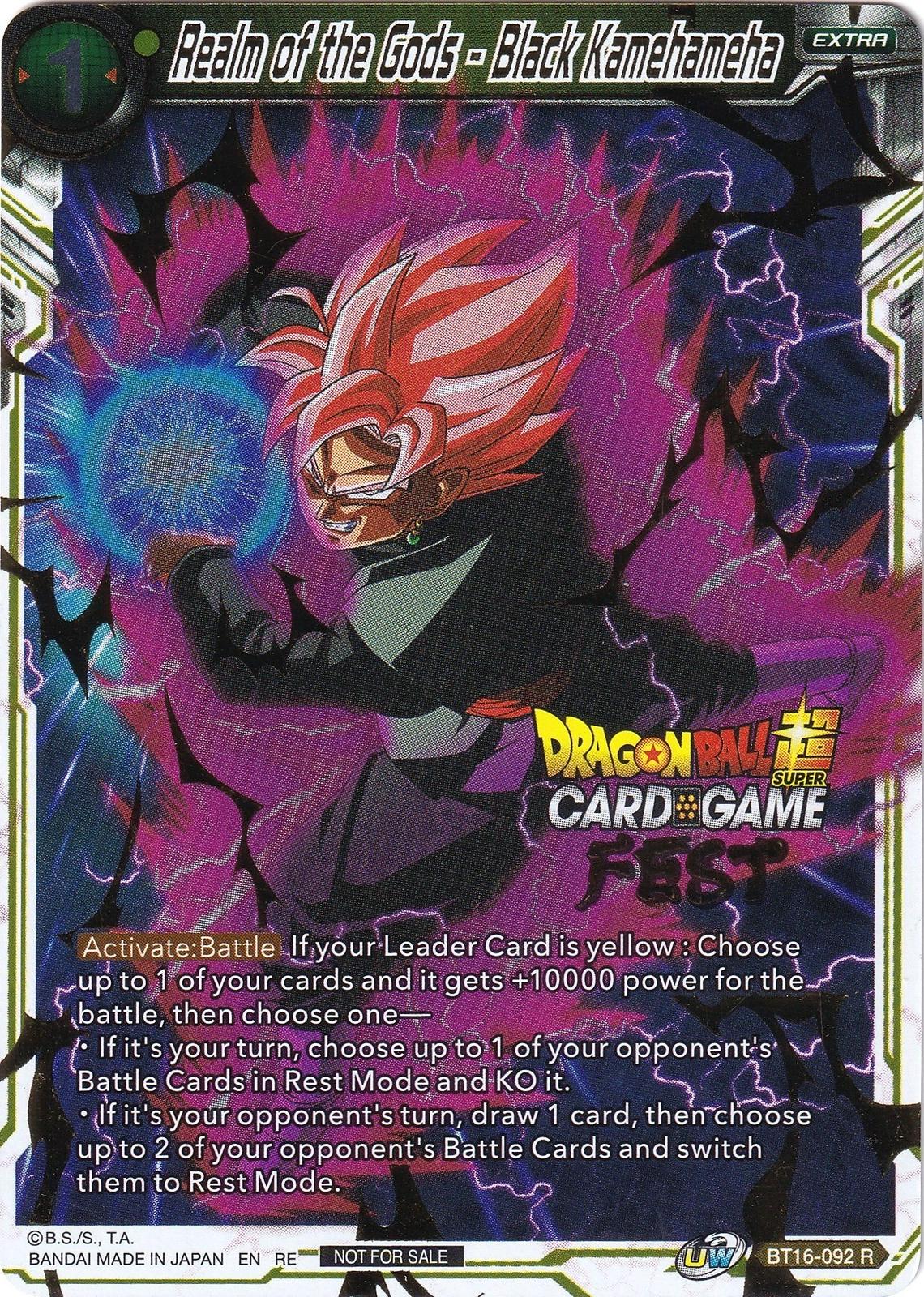 Realm of the Gods - Black Kamehameha BT16-092