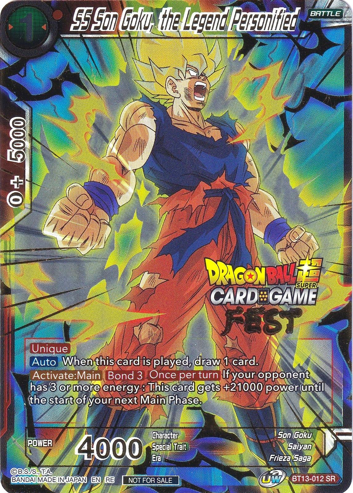 SS Son Goku, the Legend Personified BT13-012
