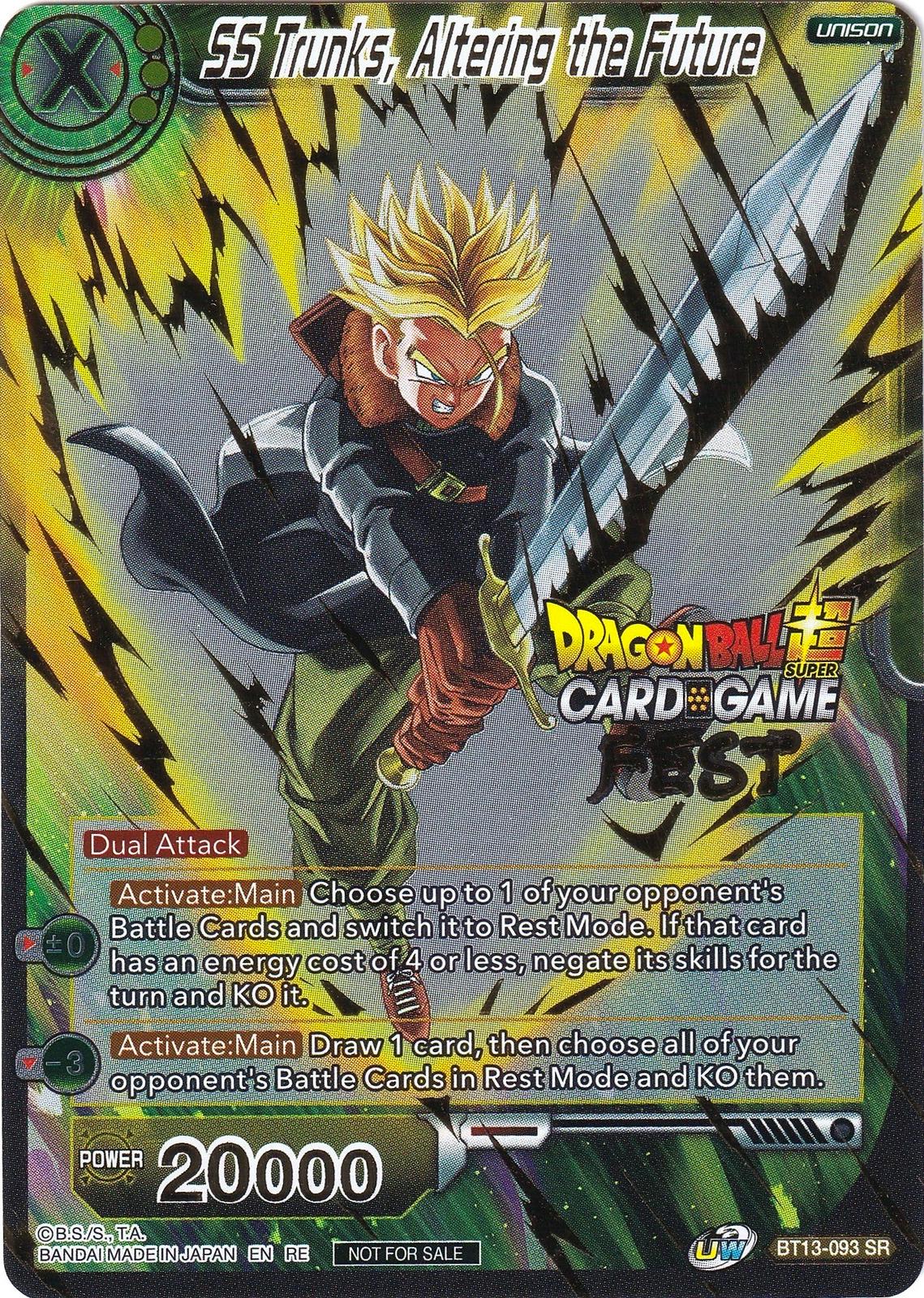 SS Trunks, Altering the Future BT13-093