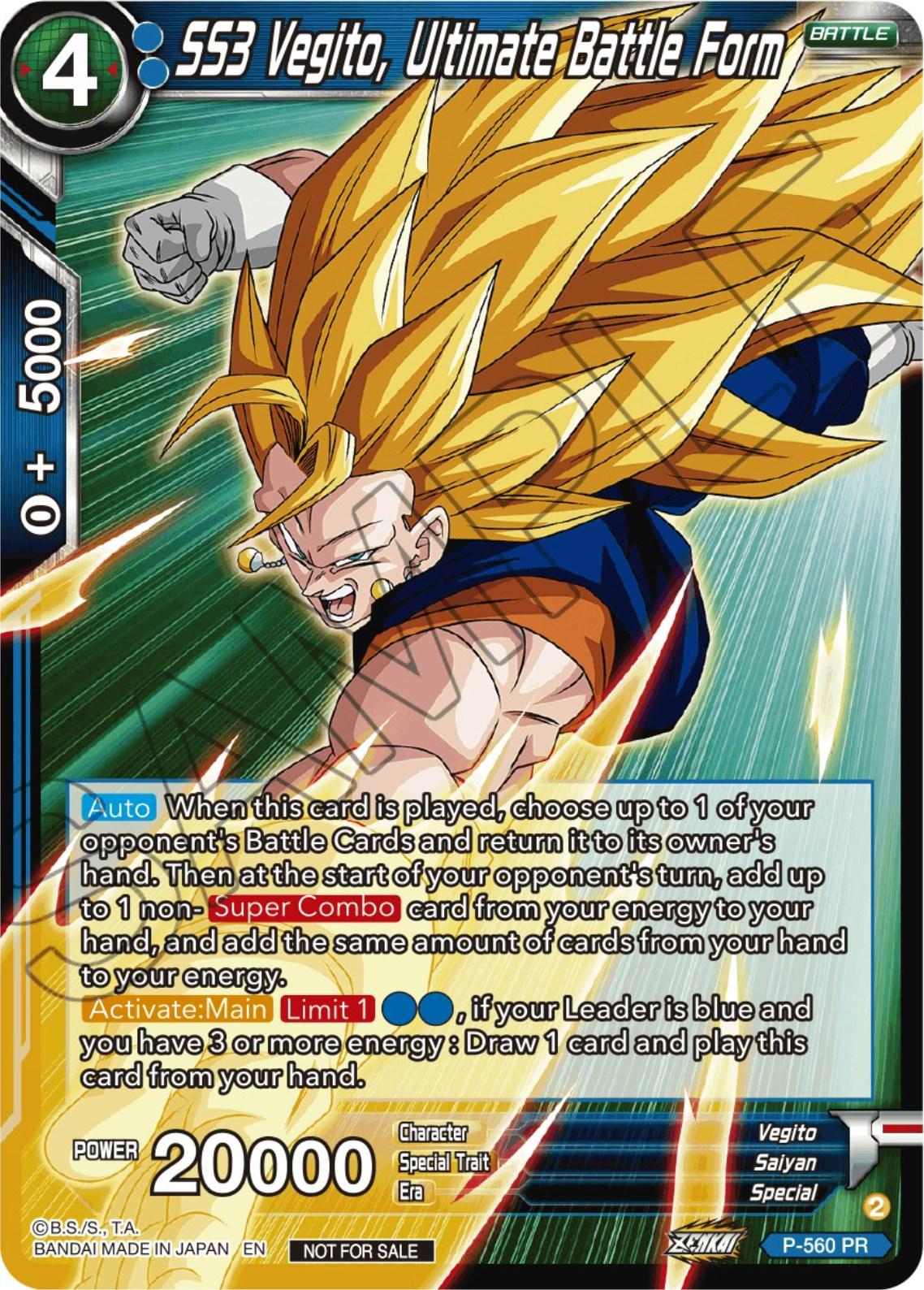 SS3 Vegito, Ultimate Battle Form P-560