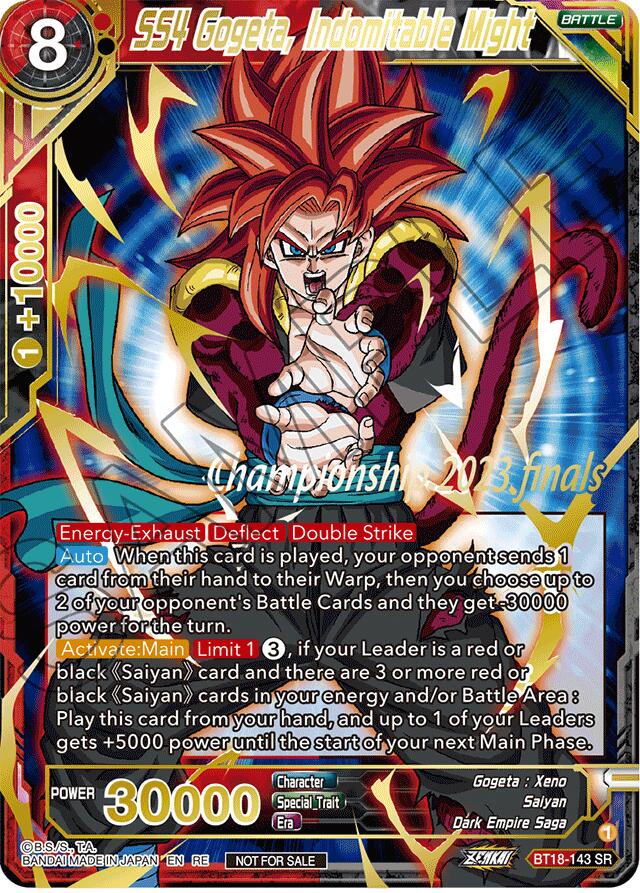 SS4 Gogeta, Indomitable Might BT18-143