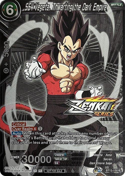 SS4 Vegeta, Thwarting the Dark Empire BT13-130