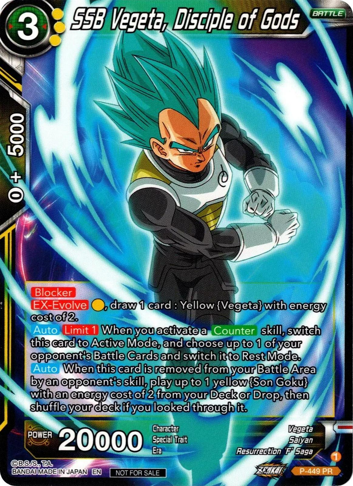 SSB Vegeta, Disciple of Gods [Zenkai Series Tournament Pack Vol.2] P-449