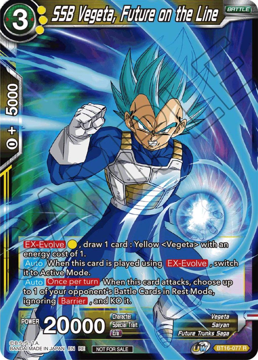 SSB Vegeta, Future on the Line BT16-077