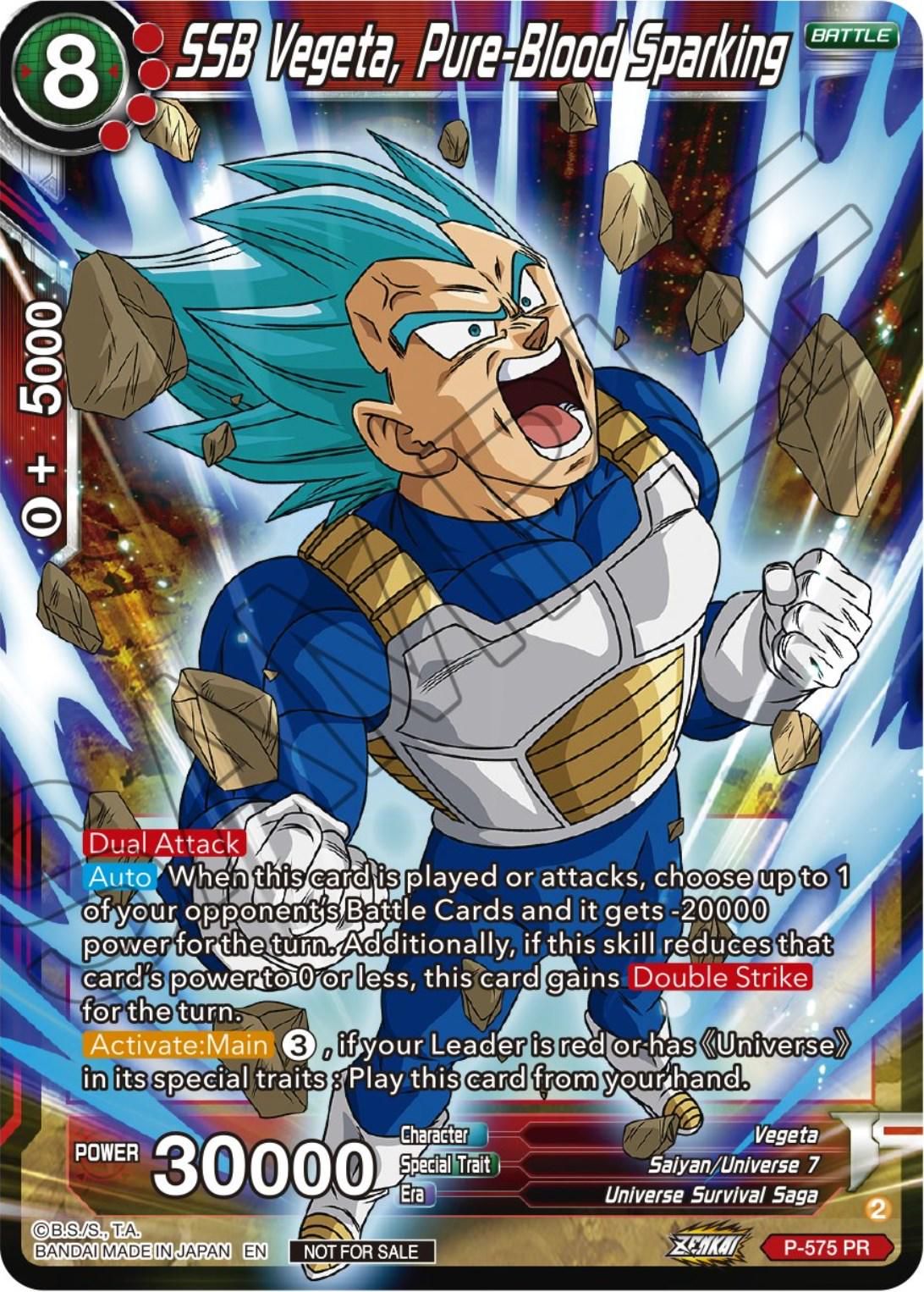 SSB Vegeta, Pure-Blood Sparking P-575