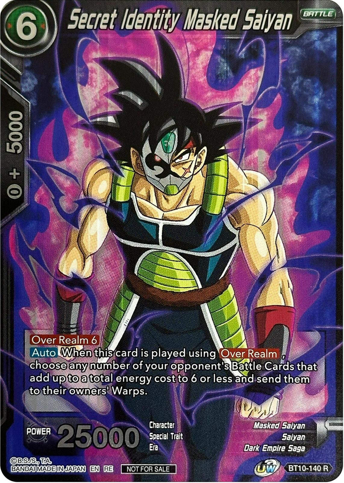 Secret Identity Masked Saiyan [Foil] BT10-140