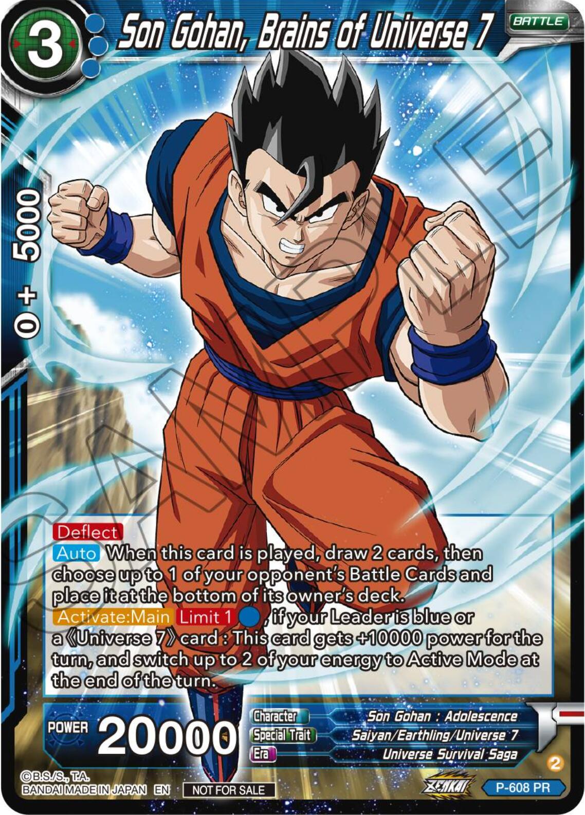 Son Gohan, Brains of Universe 7 P-608