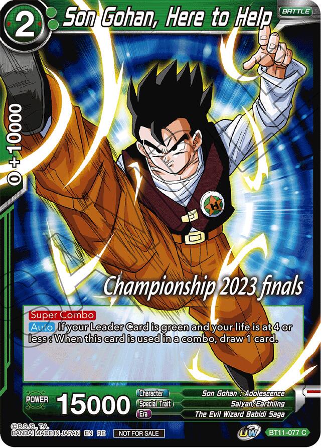 Son Gohan, Here to Help BT11-077