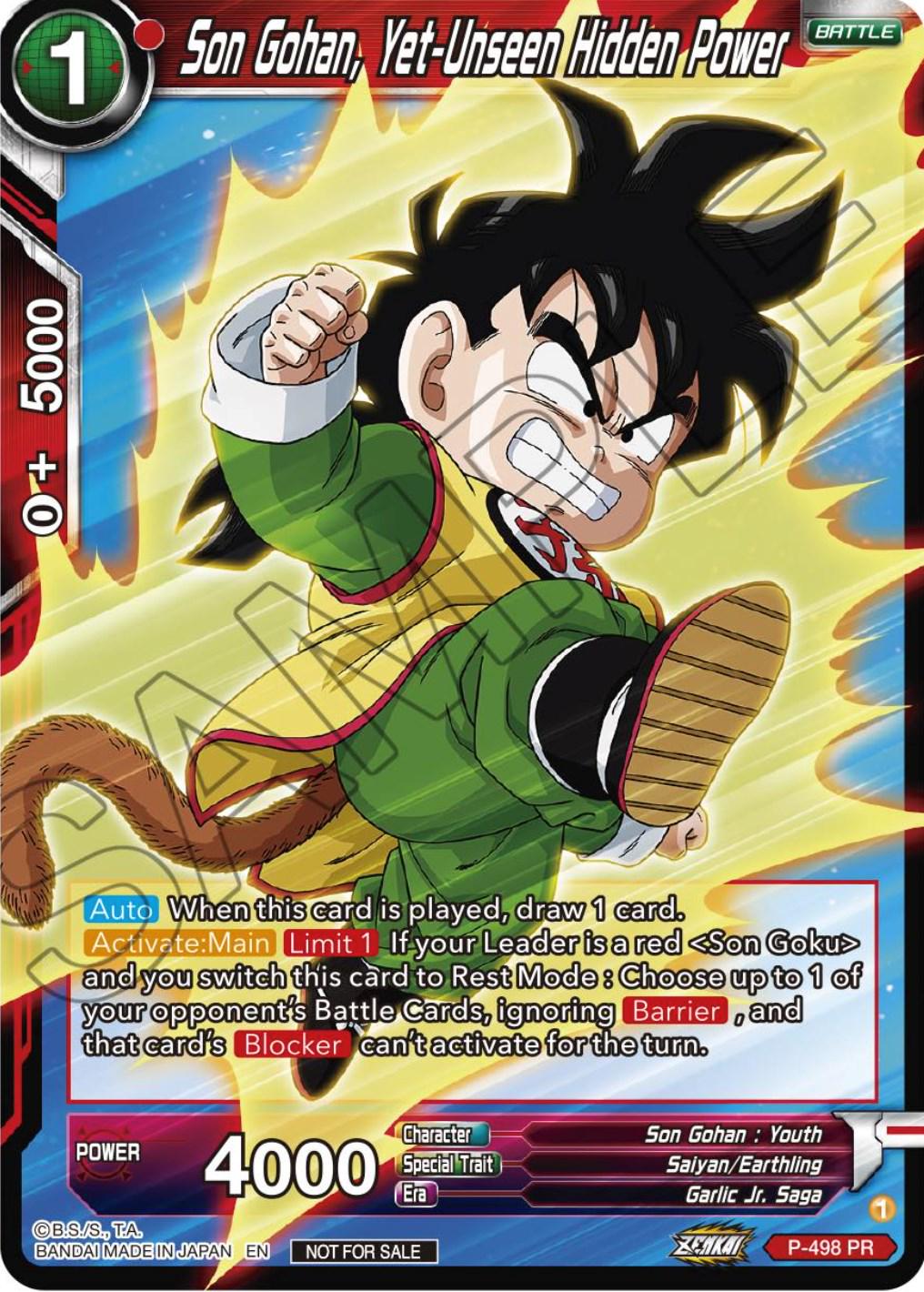 Son Gohan, Yet-Unseen Hidden Power P-498