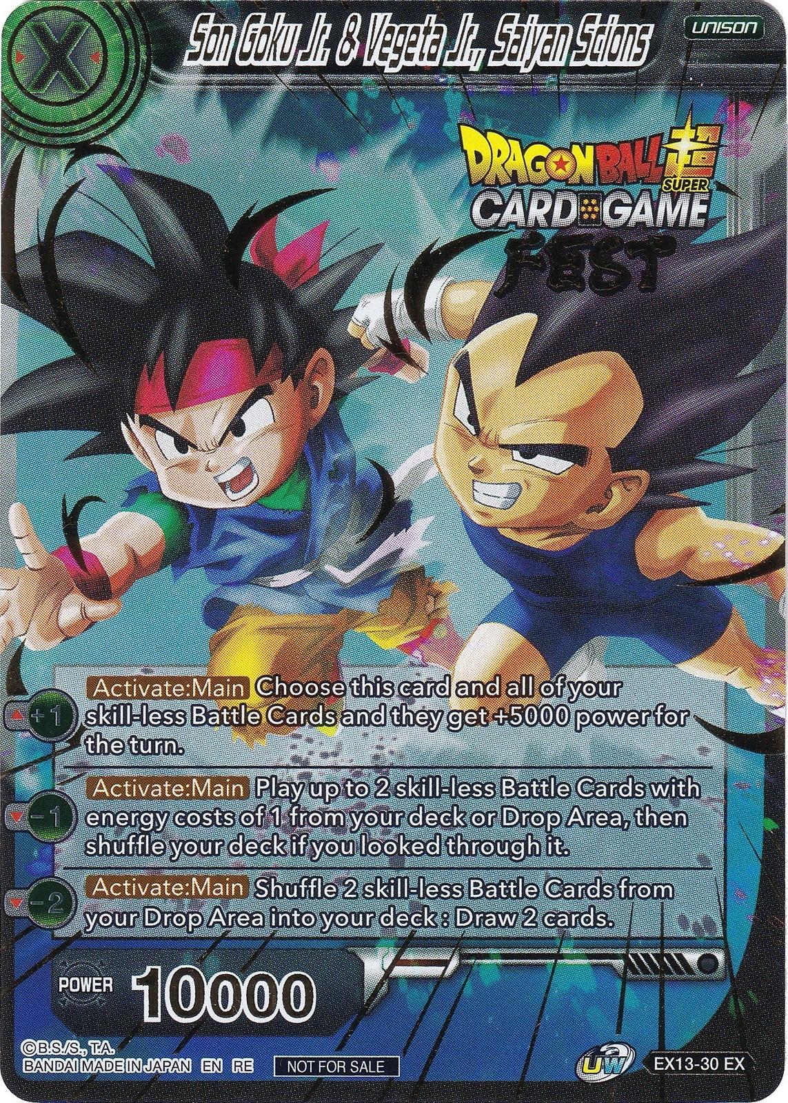 Son Goku Jr. & Vegeta Jr., Saiyan Scions EX13-30