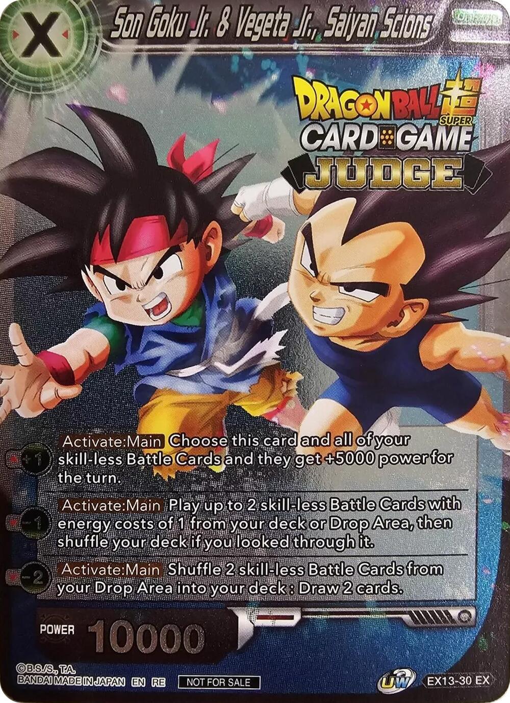 Son Goku Jr. & Vegeta Jr., Saiyan Scions [Judge Pack Vol.11 Foil] EX13-30