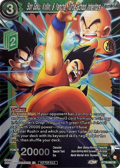 Son Goku, Krillin, & Yamcha, Turtle School Inheritors BT18-062