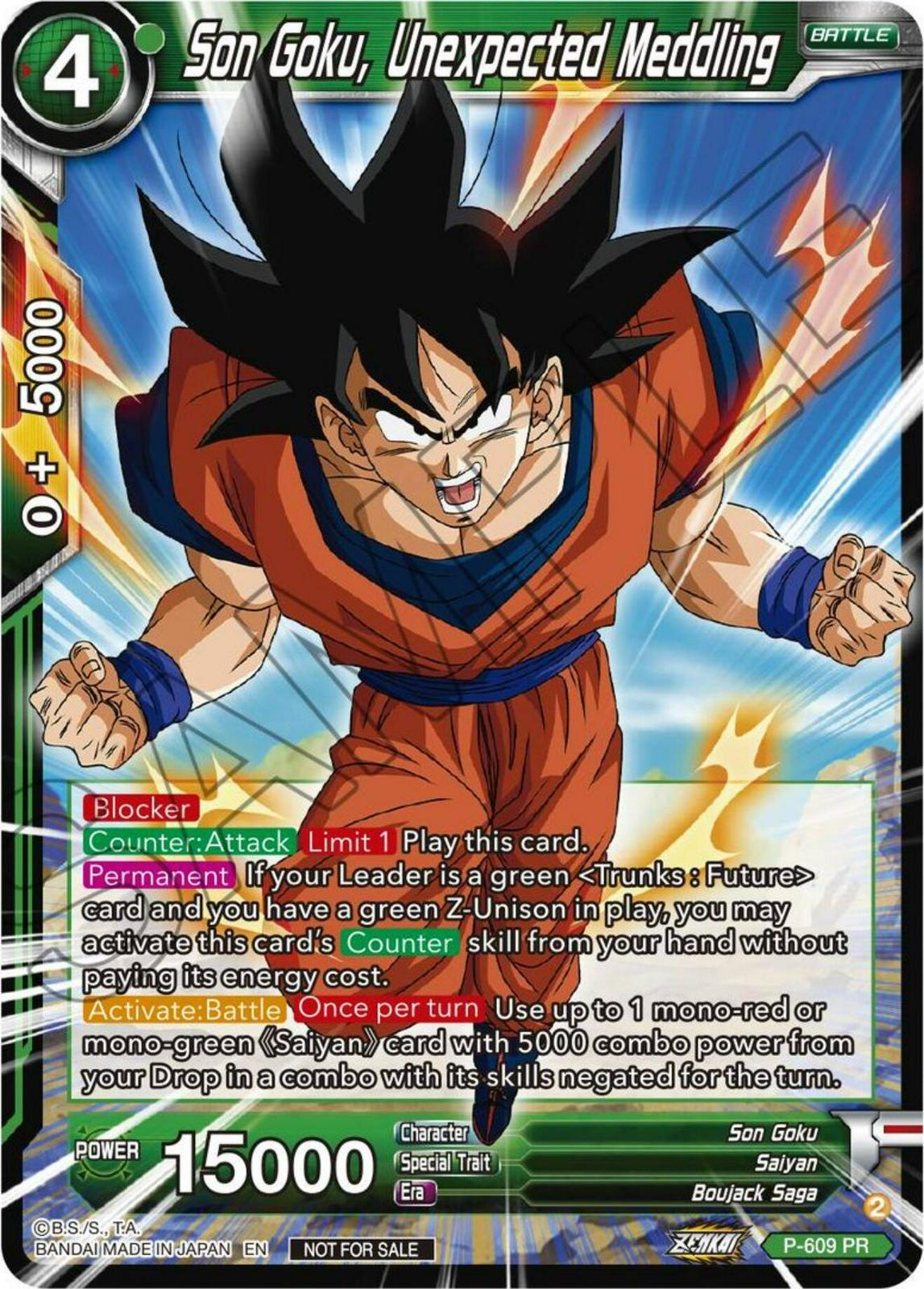 Son Goku, Unexpected Meddling P-609