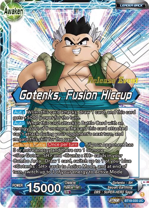 Son Goten & Trunks // Gotenks, Fusion Hiccup BT19-035