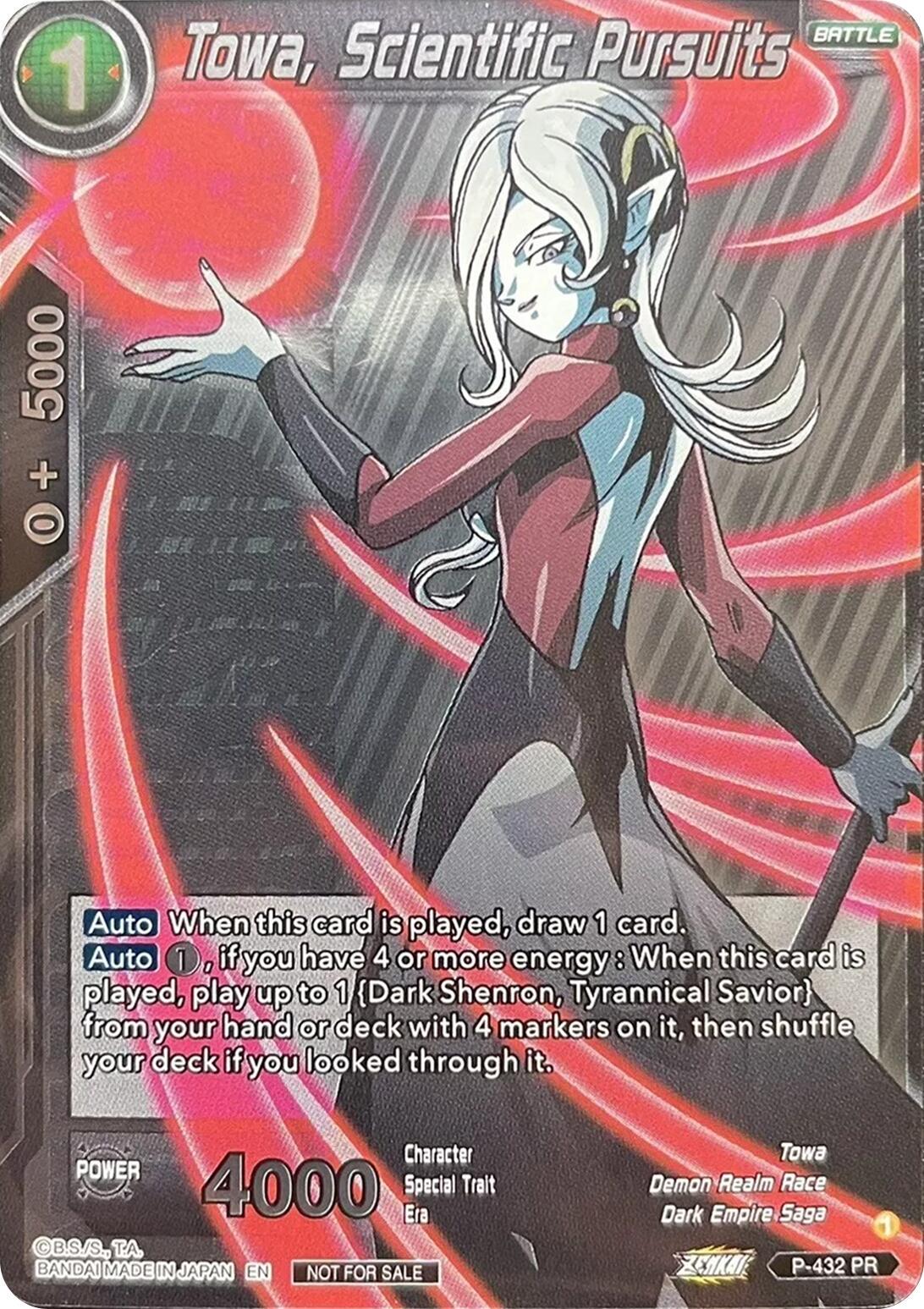 Towa, Scientific Pursuits P-432