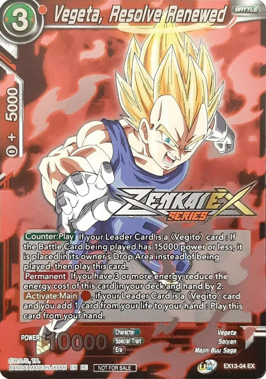 Vegeta, Resolve Renewed EX13-04