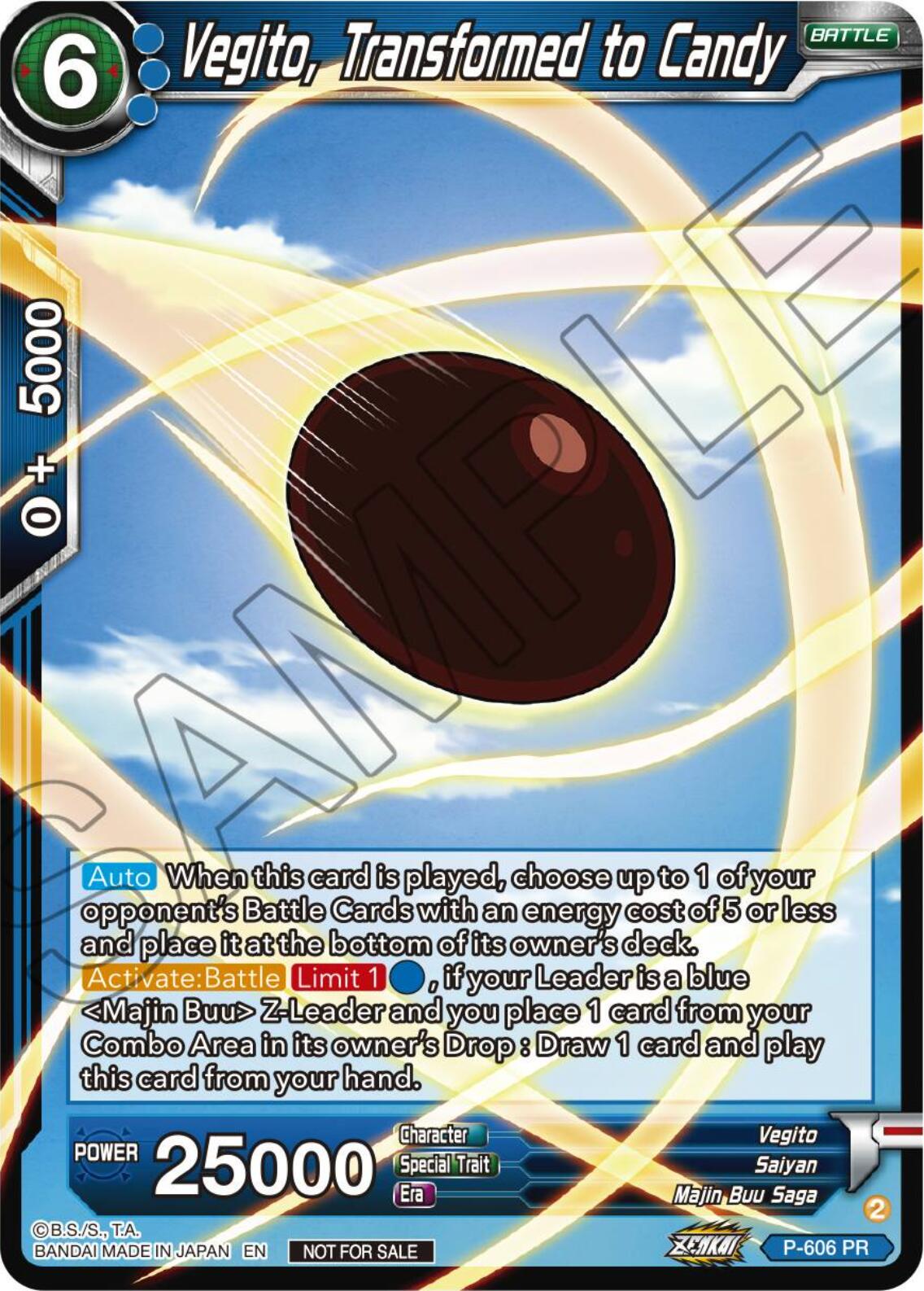 Vegito, Transformed to Candy P-606
